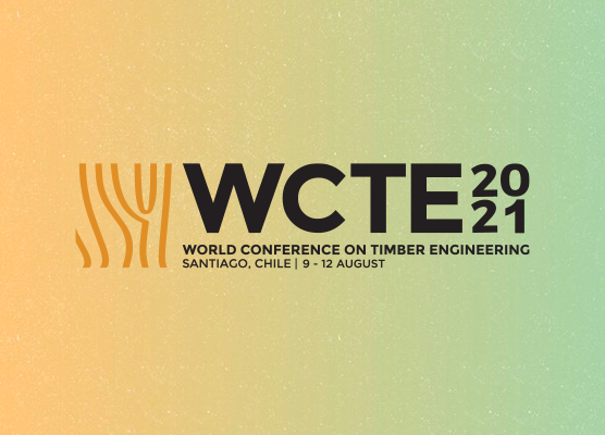 Logo de la Conferencia Mundial de Ingeniería en Madera (WCTE) 2021