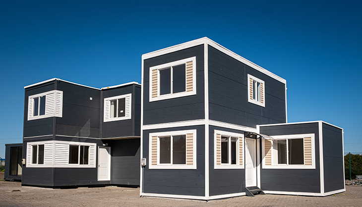 Casa modular de construcción industrializada en madera. Modelo Magallanes