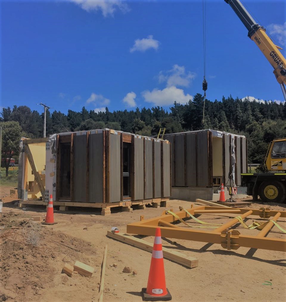 Trabajos del montaje oficial de la Torre Experimental Peñuelas