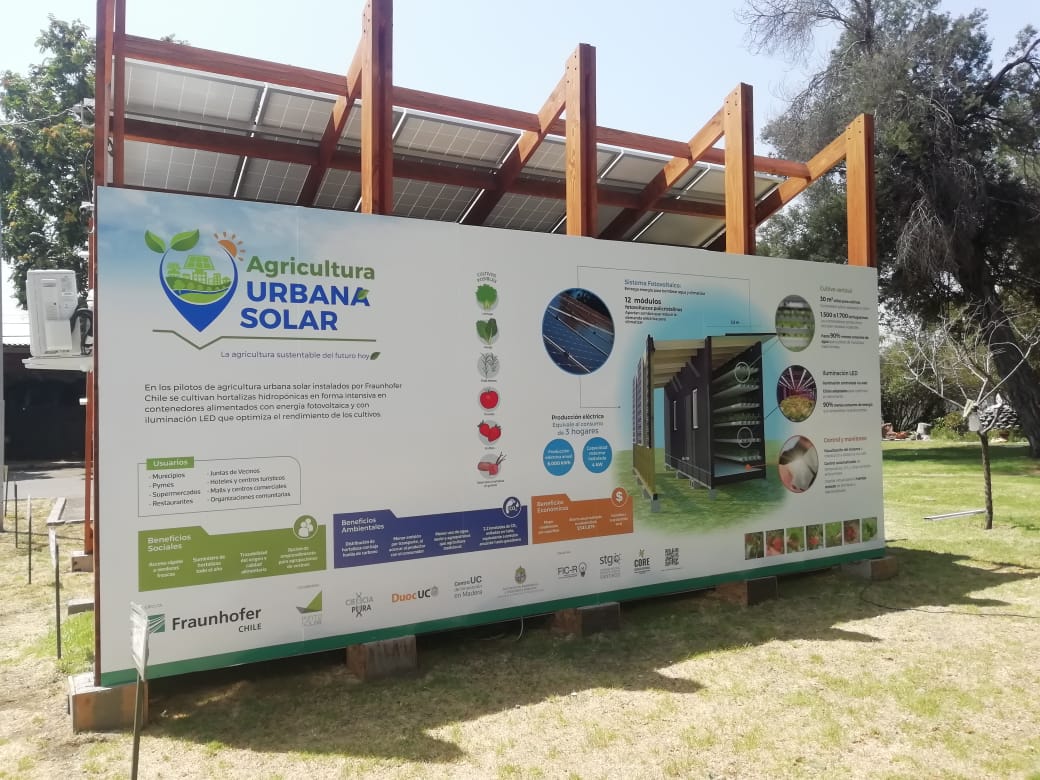 Asesoría a Fraunhofer Chile en proyecto Fic-R Met Urban Farm PV, agricultura urbana inteligente